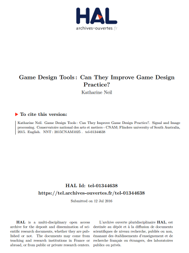 game-design-tools